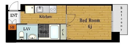 ブリリアント大阪西の物件間取画像