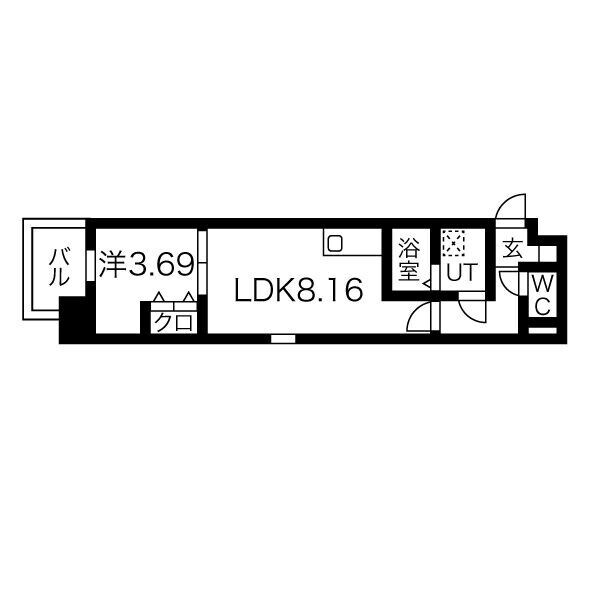 アート天王寺の物件間取画像