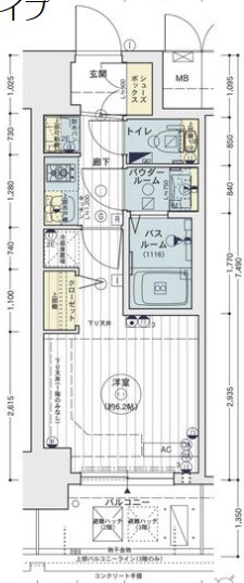 エステムコートディアシティWESTの物件間取画像