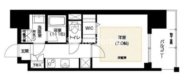 松屋町駅 徒歩5分 7階の物件間取画像