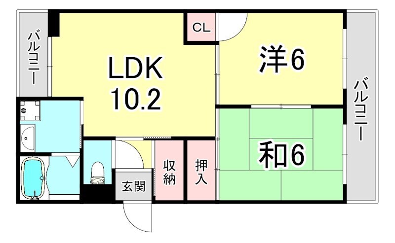 STAC立花の物件間取画像