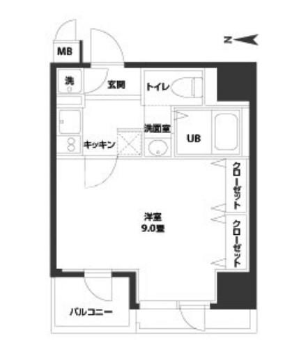 ルクレ西長堀の物件間取画像