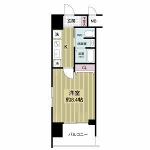 中津駅 徒歩4分 6階の物件間取画像