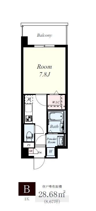 フランディオール桜並木の物件間取画像