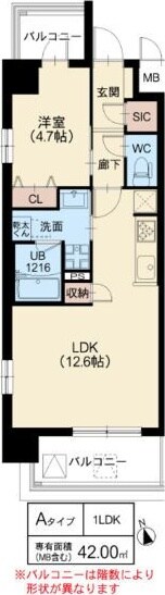 加島駅 徒歩2分 4階の物件間取画像