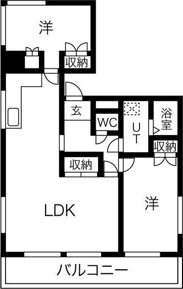 WEST HILLS TENJINの物件間取画像