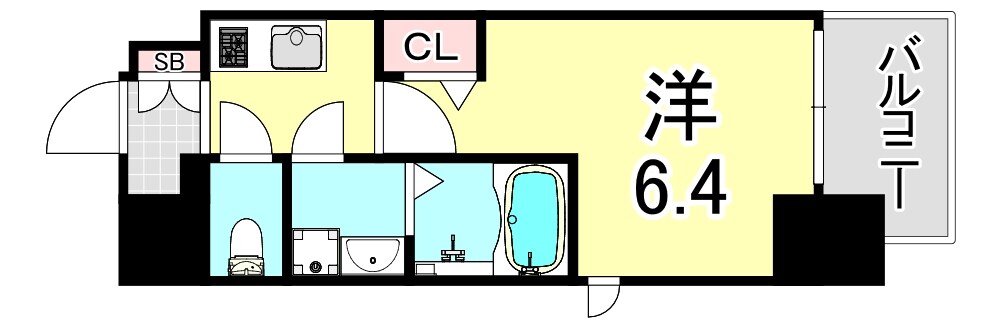 フォーリアライズ尼崎エランの物件間取画像