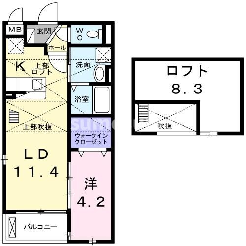 塚口駅 徒歩10分 2階の物件間取画像
