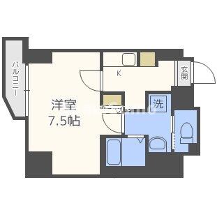 桜川駅 徒歩5分 7階の物件間取画像