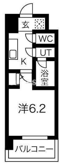 スプランディッド難波の物件間取画像