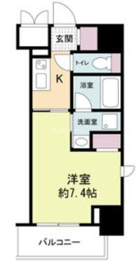 本町駅 徒歩3分 3階の物件間取画像