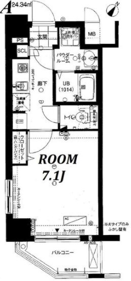 肥後橋駅 徒歩5分 2階の物件間取画像