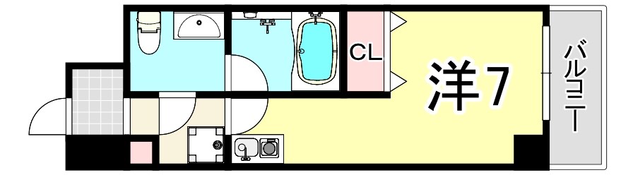 御幣島駅 徒歩9分 8階の物件間取画像