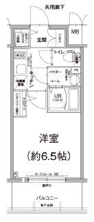 桜川駅 徒歩3分 8階の物件間取画像