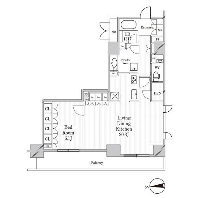 JP noie 恵比寿西の物件間取画像