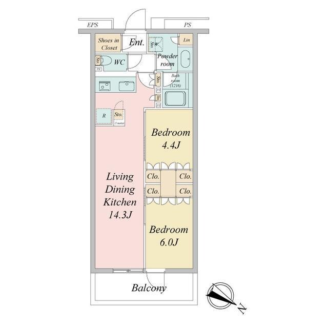 ブランシエスタ目黒中央町の物件間取画像