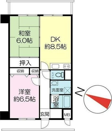 十三駅 徒歩14分 3階の物件間取画像