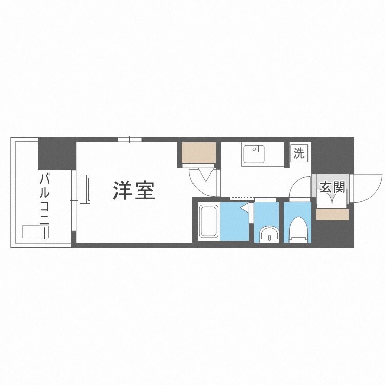 恵美須町駅 徒歩2分 5階の物件間取画像