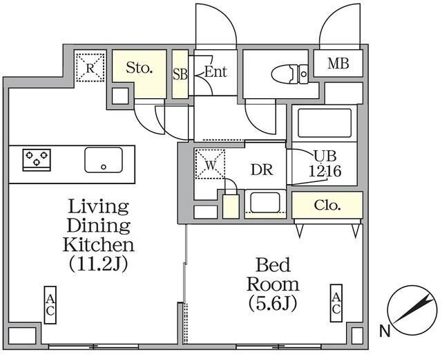 ユーレジデンス目黒東山の物件間取画像
