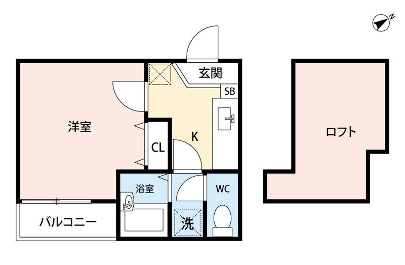 コンフォートベネフィス大橋南Ⅰの物件間取画像