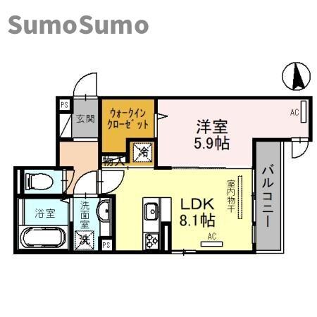 武庫之荘駅 徒歩9分 2階の物件間取画像