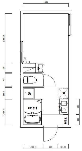ＮＴ祐天寺コーポＢ棟の物件間取画像