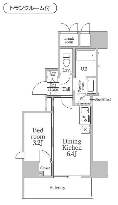 レジディア三軒茶屋Ⅲの物件間取画像