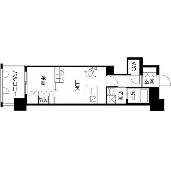 薬院駅 徒歩5分 9階の物件間取画像