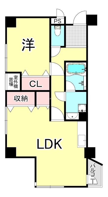 桜川駅 徒歩1分 3階の物件間取画像