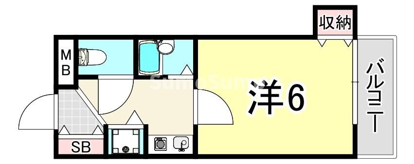 立花駅 徒歩15分 2階の物件間取画像