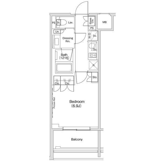 ザ・パークハビオ渋谷クロスの物件間取画像