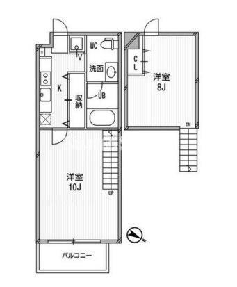 肥後橋駅 徒歩3分 3階の物件間取画像