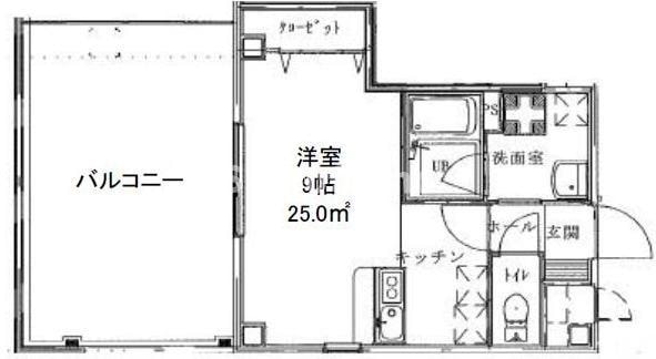 大国町駅 徒歩5分 9階の物件間取画像