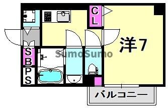 尼崎駅 徒歩5分 4階の物件間取画像