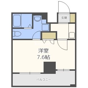 北浜駅 徒歩1分 2階の物件間取画像