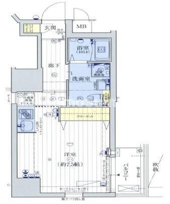 北浜駅 徒歩5分 2階の物件間取画像