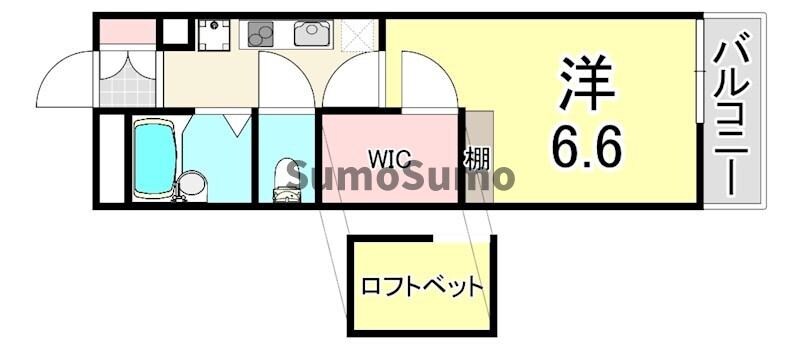 レオパレスたかの物件間取画像