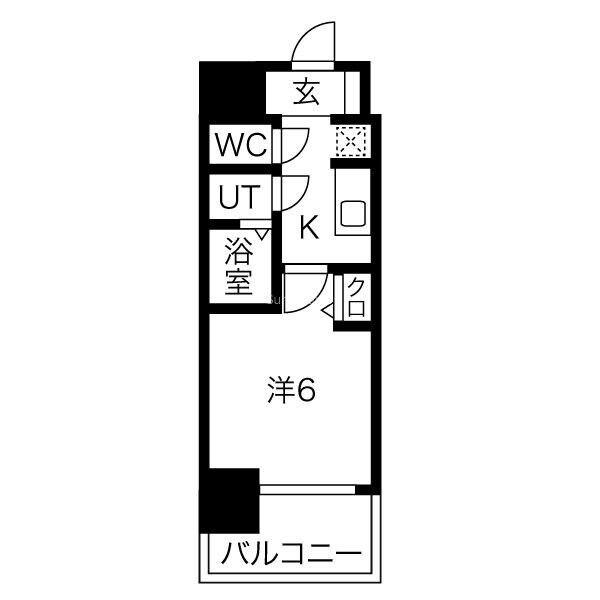 桜川駅 徒歩3分 7階の物件間取画像