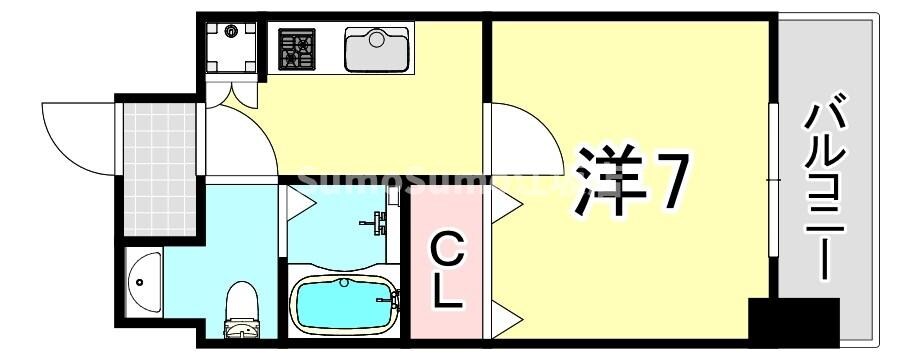 江坂駅 徒歩10分 2階の物件間取画像