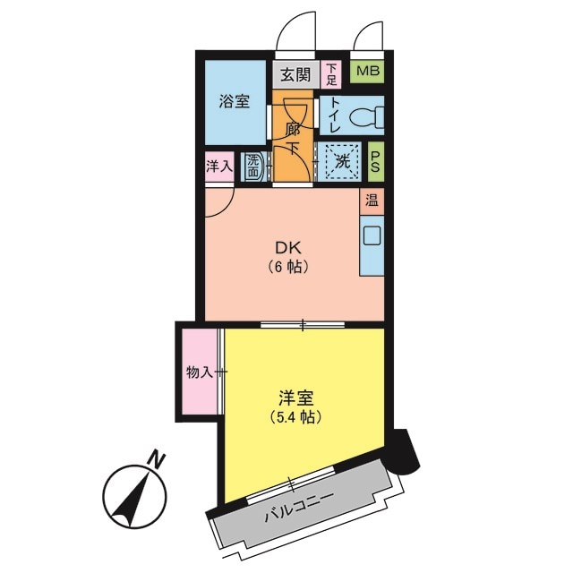 東比恵駅 徒歩3分 2階の物件間取画像