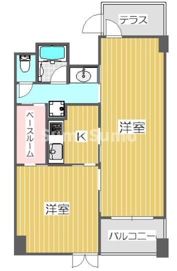 西長堀駅 徒歩9分 5階の物件間取画像