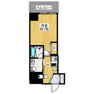 肥後橋駅 徒歩5分 8階の物件間取画像