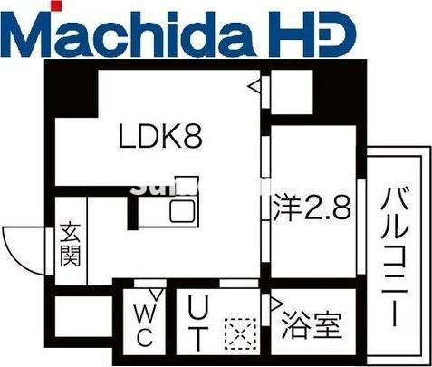 大物駅 徒歩10分 5階の物件間取画像