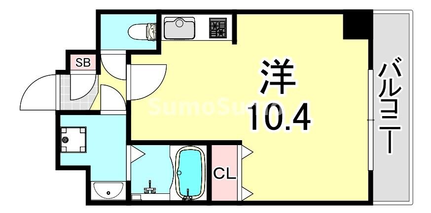 尼崎駅 徒歩10分 5階の物件間取画像