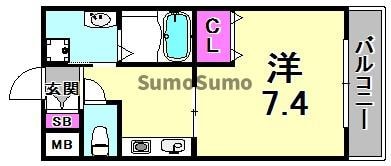 立花駅 徒歩8分 3階の物件間取画像