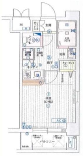 西長堀駅 徒歩5分 3階の物件間取画像