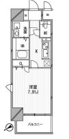 谷町四丁目駅 徒歩3分 10階の物件間取画像