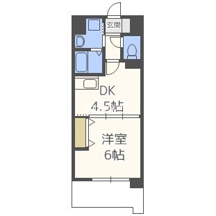 谷町四丁目駅 徒歩3分 14階の物件間取画像