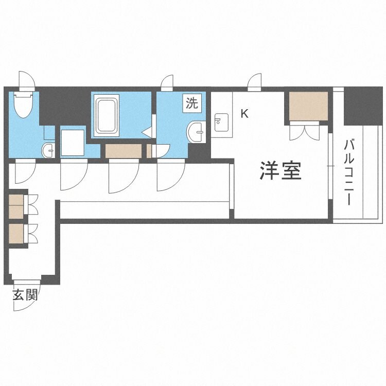 アーバンフラッツ瓦町の物件間取画像