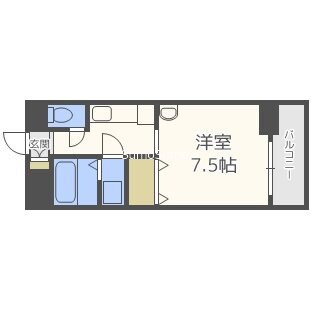 桜川駅 徒歩2分 5階の物件間取画像